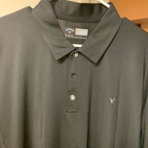 Never worn Callaway, black golf shirt. Dry fit XL